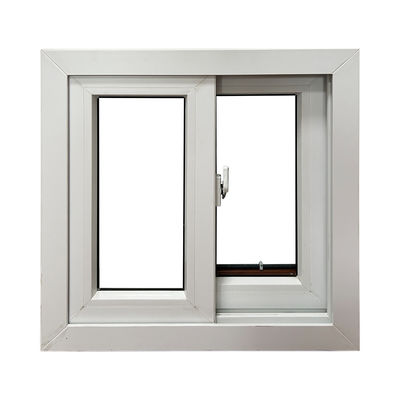White UPVC Frame PVC Sliding Window Heat Insulation Soundproof Vinyl Sliding Windows