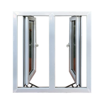 Wind Proof Casement Glass Windows PVC Hurricane Resistant Windows