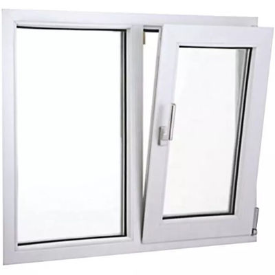 UPVC / PVC Double Glass Tilt And Turn Windows Double Glazed Inward Opening
