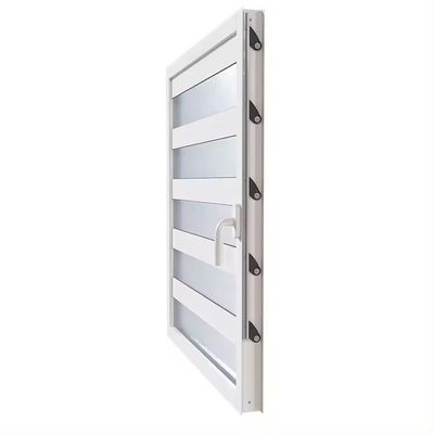 Modern House Security Aluminum Glass Louver Windows With Tempered Glass