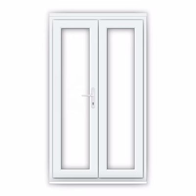 Customized Modern PVC Glass Entry Door Double Glazed Upvc Casement Door