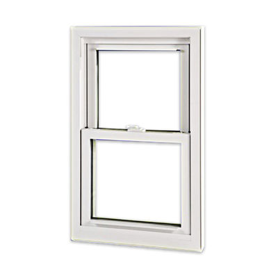 American Style PVC Frame Double Hung Vinyl Windows Heat Insulation Low E Vinyl Windows