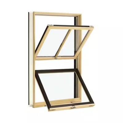 European Style Sliding Double Hung Vinyl Windows Tinted Vinyl Frame Windows
