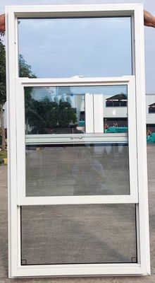Anti corrosion Sliding Single Hung Vinyl Windows Without Tilt Sound insulation