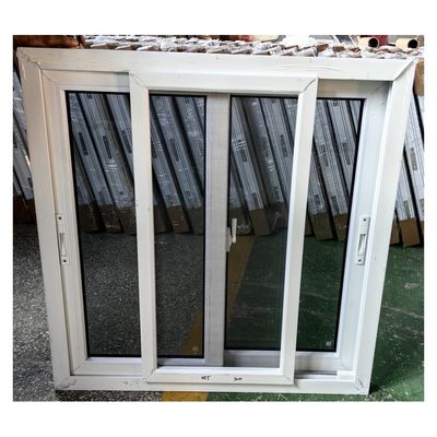 PVC UPVC Weather Resistant Sliding Windows With Screen Customized Size