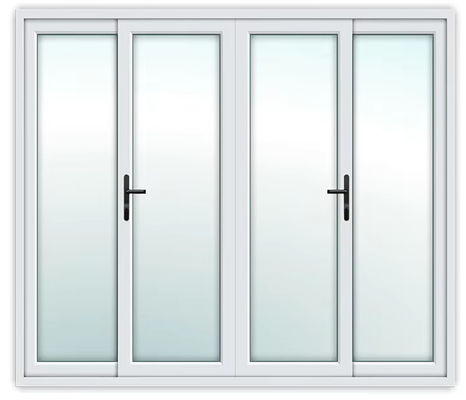 Exterior PVC Sliding Door Double Tempered Glass Patio Balcony Sliding Glass Doors