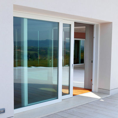 Custom Modern PVC Patio Double Sliding Door Balcony Double Tempered Glass Door