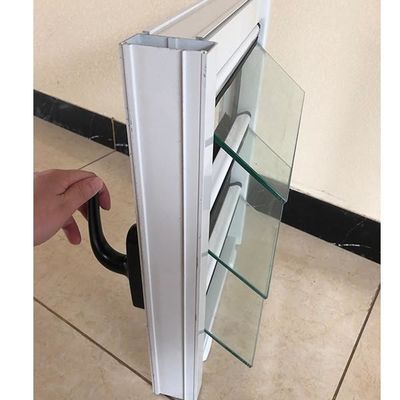 Functional Blind Shutter Louver Glass Window With Simplicity Material