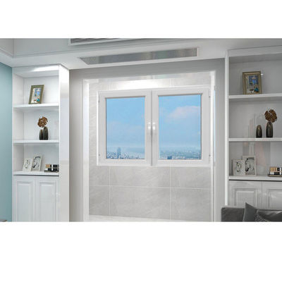 White Tilt And Turn UPVC Window Double Glass Outward Swinging Windows Customizable