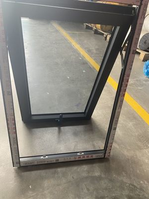 Impact Hurricane Aluminum Awning Window Tempered Glass Top Hung Awning Windows