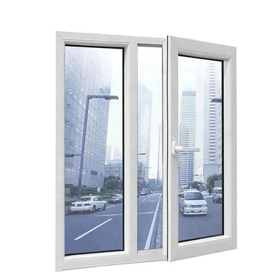 quality Villa Tempered Glass Casement Window Inward Opening UPVC Tilt And Turn Windows factory