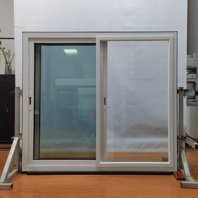 Double Tempered Glasses PVC Sliding Windows Customized Folding Upvc Windows White