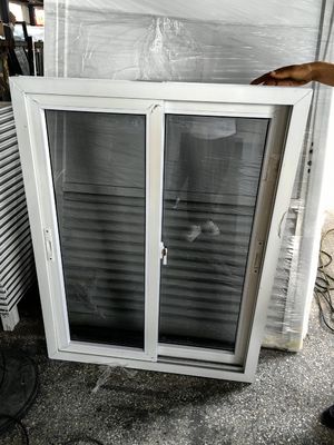 FiberGlass Screen  PVC Sliding Window Design For Home Double Glazed Windows