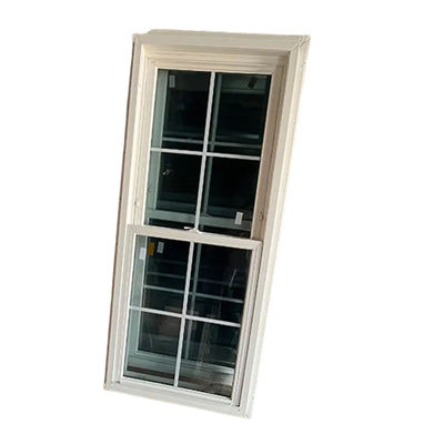 Single Double Glaze 30x48 UPVC PVC Single Hung Vinyl Window