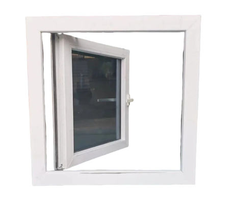 Modern Design UPVC Glass Casement Windows Windproof Customized Color with Screens