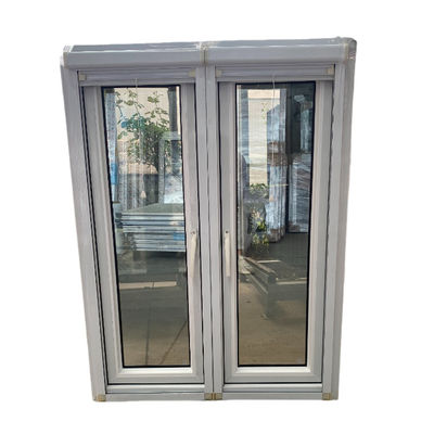 60 PVC Series Glass Casement Windows Single Double Glazed PVC Casement Windows With Mosquito Net