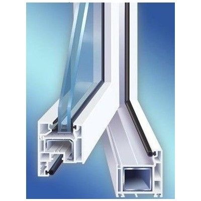 Customized Size PVC / UPVC Casement Windows Hurricane Proof Impact Windows Glass Double Function 37*50