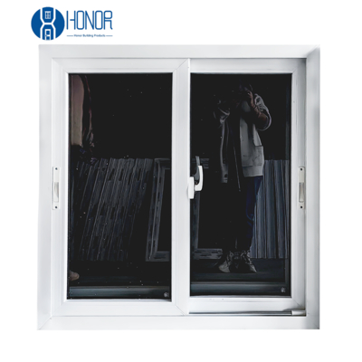 Customized Horizontal Kitchen UPVC Sliding Windows Engineered Vinyl For Easy Opening And Closing