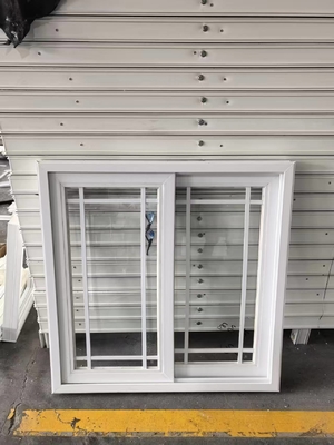 PVC Sliding Window with Tempered Glass and Custom Colors